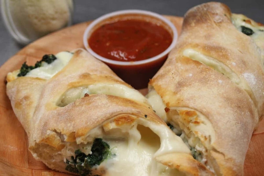 Spinach Stromboli.